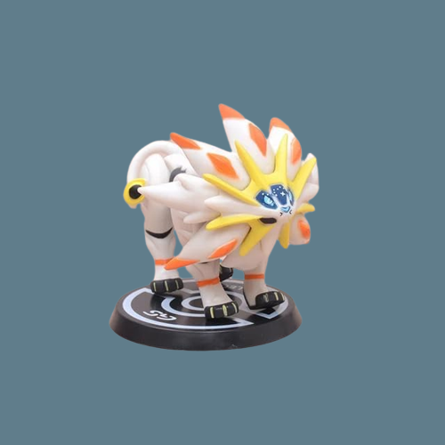 Pokemon Cartoon Action Figures- 1 Pc | 5 cm | Solgaleo for Car Dashboard, Office Desk/Study Table