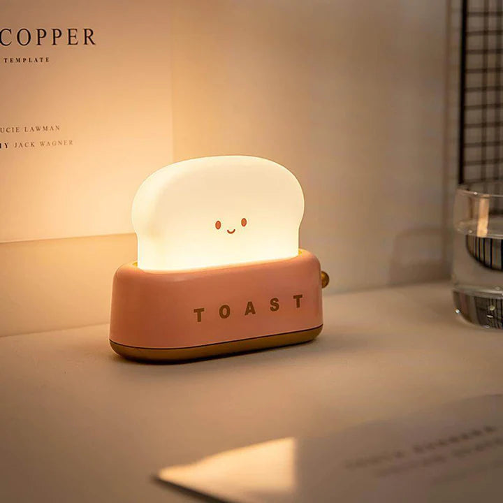 Toast Warm White LED Lamp | USB Rechargeable | Batteries Not Required | Multi Brightness Levels |