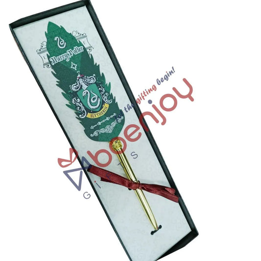 Harry Potter Quill Style Ball Pen | Vintage Pen Gifts | Slytherin (Green)