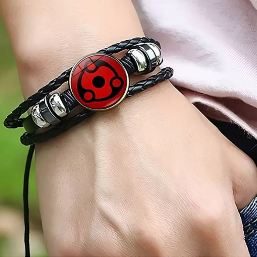 Naruto Bracelet Gifts for Men Faux Leather Layer Bangle Bracelet