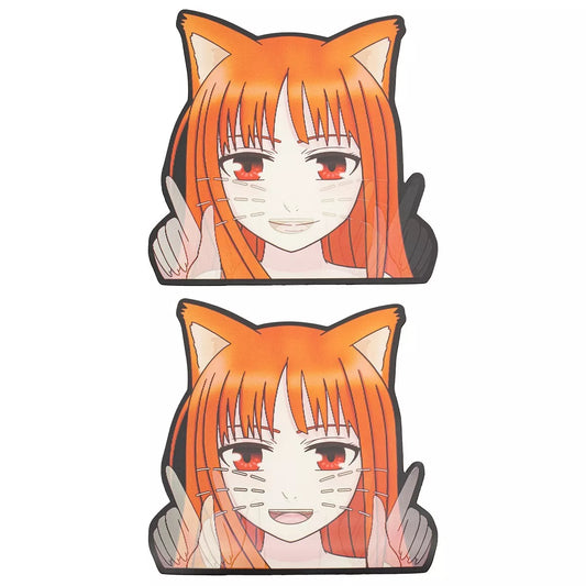 Spice and Wolf Holo 3D Anime Car Sticker – Waterproof & Durable