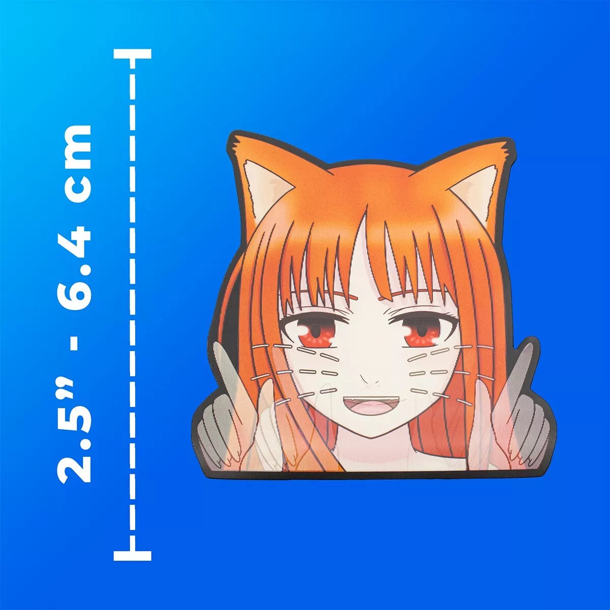 Spice and Wolf Holo 3D Anime Car Sticker – Waterproof & Durable