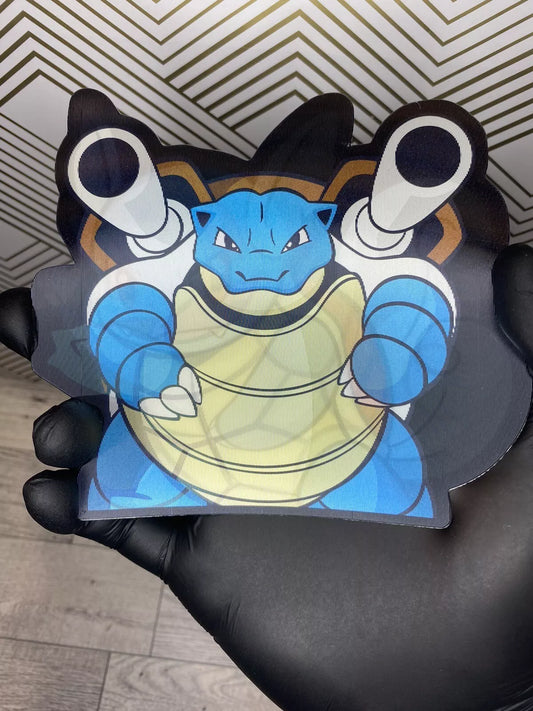 Pokémon Blastoise, Wartortle & Squirtle 3D Lenticular Motion Sticker – Anime Car Decal