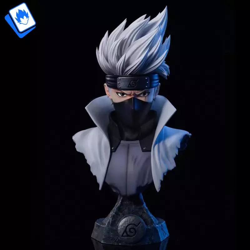 Naruto Kakashi Hatake Head Anime Bust Figure – 15cm PVC Collectible Statue for Ninja Fans & Collectors
