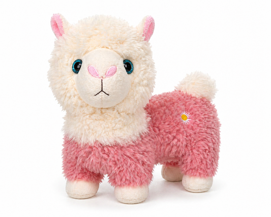 Luna the Cozy Alpaca Plush Toy (32cm) – Ultra Soft Cute Pink Llama Stuffed Animal for Kids, Gifts & Room Decor