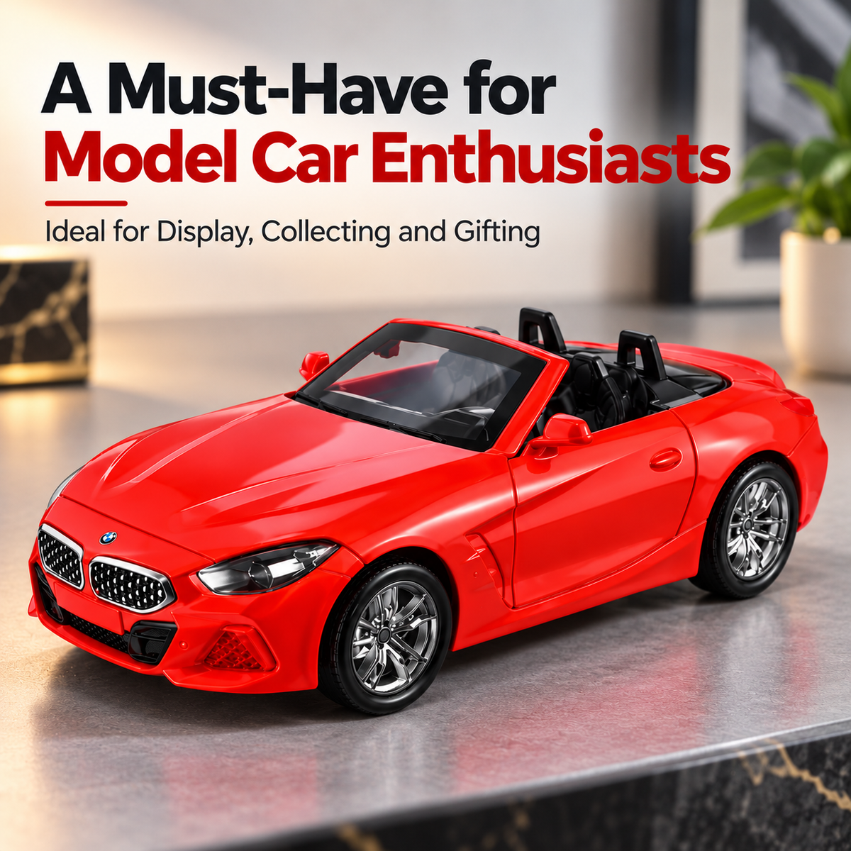 BMW Z4 M40i 1:38 Scale Die-Cast Convertible Model Car – Red Collectible Toy | COD NOT AVAILABLE