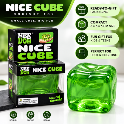 Monster Nice Cube Squishy Toy 6 x 6 x 6 CM – Soft Squeeze Cube for Desk, Kids & Teens 1 Pc