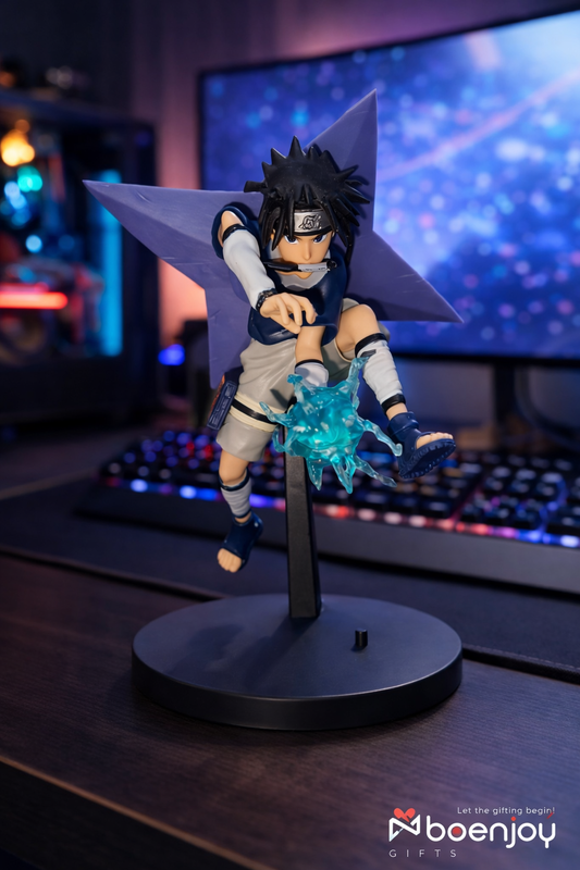 Naruto -Naruto Anime Action Figure Sasuke Style – 20cm Collectible PVC Statue with 12cm Base | Premium Anime Figurine for Desk Decor for Boys , Girls and Collectors