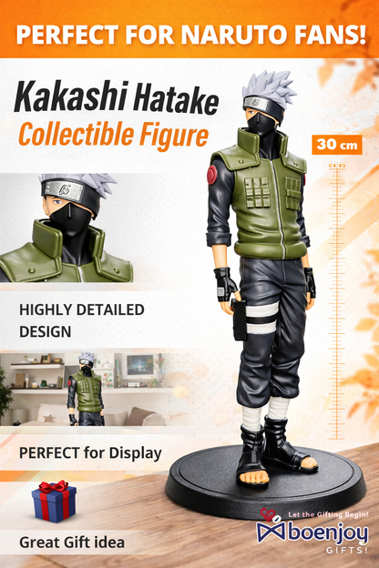 Kakashi Hatake Collectible Figure 30CM – Naruto Anime Action Figure Statue | Premium Display Model | Perfect Gift for Anime Fans