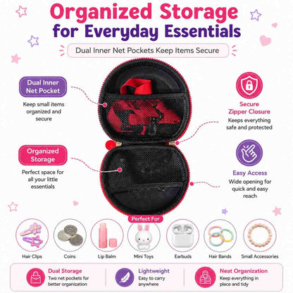 Cute Mini Purse for Little Girls | Round Crossbody Sling Bag | Soft Silicone Coin Purse | Kids Shoulder Bag | Random 1 Piece