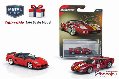 Majorette Die-Cast Car Set – Honda NSX-R GT 1995 & Ford GT40 MK1 1965 Hot Wheels | Metal Collectible Miniature Cars for Kids, Adults & Collectors|COD NOT AVAILABLE