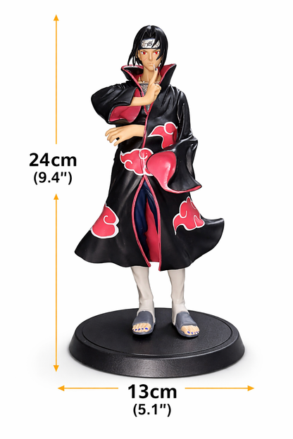 Naruto Itachi Uchiha Action Figure 24cm – Premium Anime Collectible Statue with Base