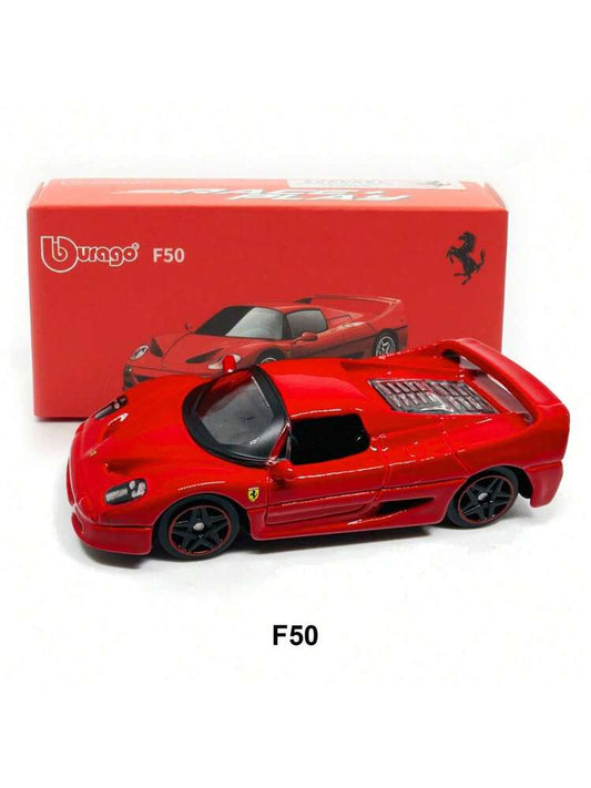 Bburago Ferrari F50 1:64 Scale Die-Cast Model Car – Red Sports Car Collectible | COD Not Available