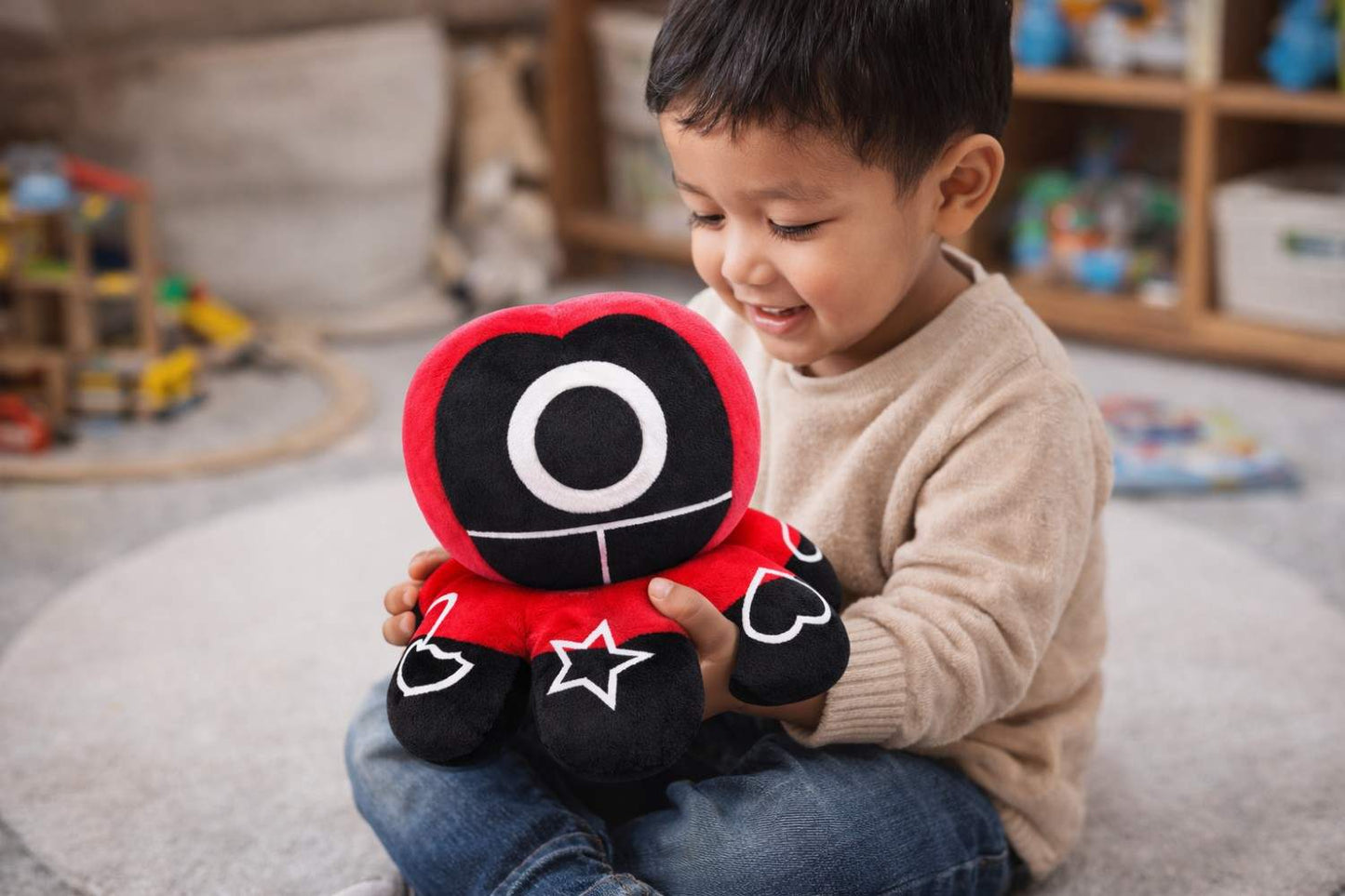 Squid Game Plush Toy 15 CM – One Side Pink & One Side Red | Soft Stuffed Octopus Doll | Premium Quality Fabric | Cute Toy for Kids, Boys, Girls & Fans