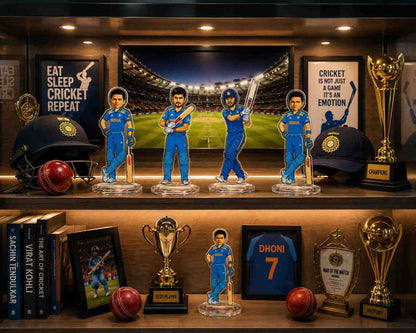 Yashasvi Jaiswal Acrylic Standee 15cm | Team India Cricket Player Collectible | Premium Acrylic Desk Decor Gift