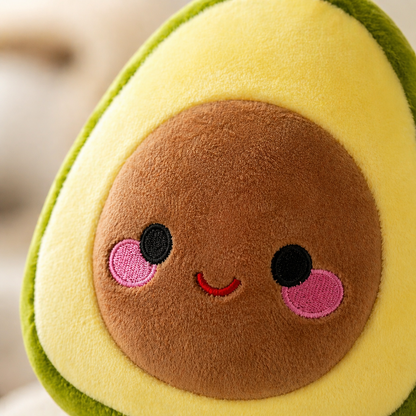 Cute Avocado Plush Toy (35cm) – Soft Stuffed Kawaii Cushion for Kids, Girls, Boys & Gift Lovers