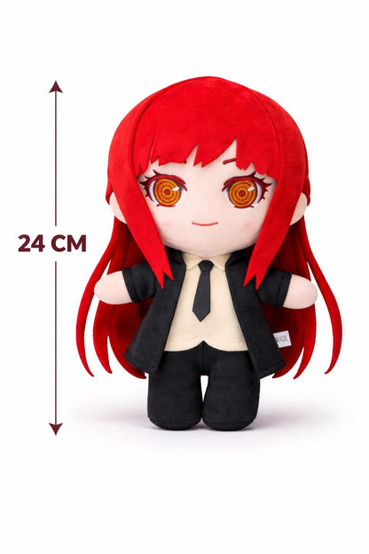 Makima Plush Toy 24 CM – Chainsaw Man Anime Soft Stuffed Doll | Premium Quality Fabric | Cute Gift for Kids, Boys, Girls & Anime Fans