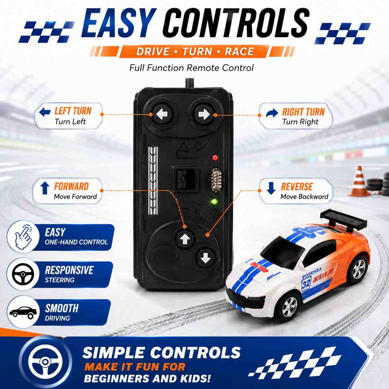 Mini Remote Control Car with Can-Shaped Storage Box | Rechargeable RC Racing Car with Built-in Charging Cable | Portable Toy Gift for Kids( NO COD AVAILABLE)