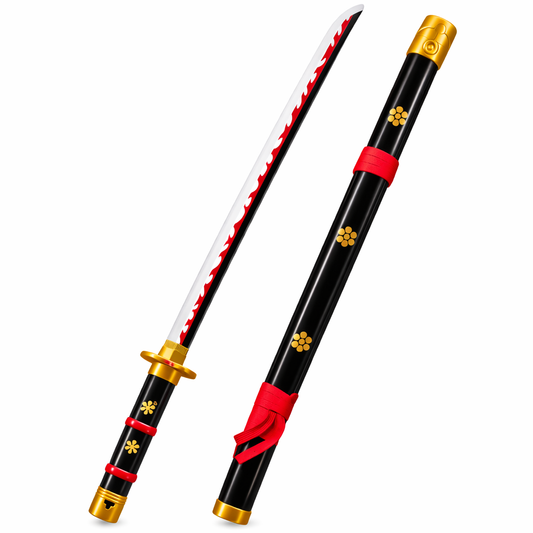 Buy LED Light Katana Sword with plastic blade and wooden handle. 104cm decorative samurai sword perfect for cosplay, anime fans, display and collection.(White Light)
