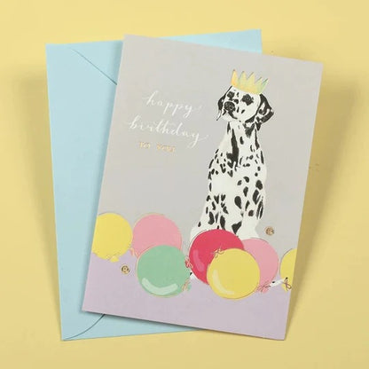 Adorable Dog Print Greeting Card - Assorted - Set Of 5
