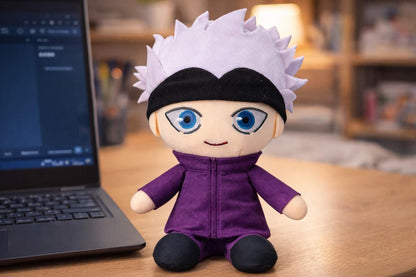 Gojo Satoru Plush Toy 30 CM – Jujutsu Kaisen Anime Soft Stuffed Doll | Premium Quality Fabric | Cute Gift for Kids, Boys, Girls & Anime Fans