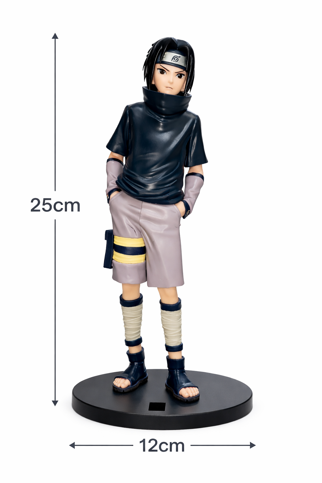 Naruto Sasuke Uchiha Action Figure – 25cm Anime Collectible Statue with Base | Premium Quality PVC Model | Perfect Gift for Anime Fans