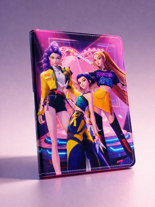 K Pop Demon Hunters Spiral Notebook A5 Size | Hard Cover Single Line Ruled Journal | Writing Diary for Students | School Office College Use | Birthday Gift (Pink)