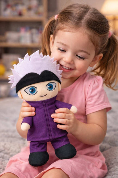 Gojo Satoru Plush Toy 30 CM – Jujutsu Kaisen Anime Soft Stuffed Doll | Premium Quality Fabric | Cute Gift for Kids, Boys, Girls & Anime Fans