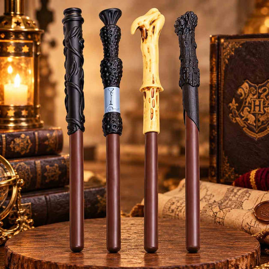 Harry Potter Wand Pen Set of 4 | Magical Theme Pens for Kids & Fans