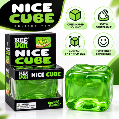 Monster Nice Cube Squishy Toy 6 x 6 x 6 CM – Soft Squeeze Cube for Desk, Kids & Teens 1 Pc