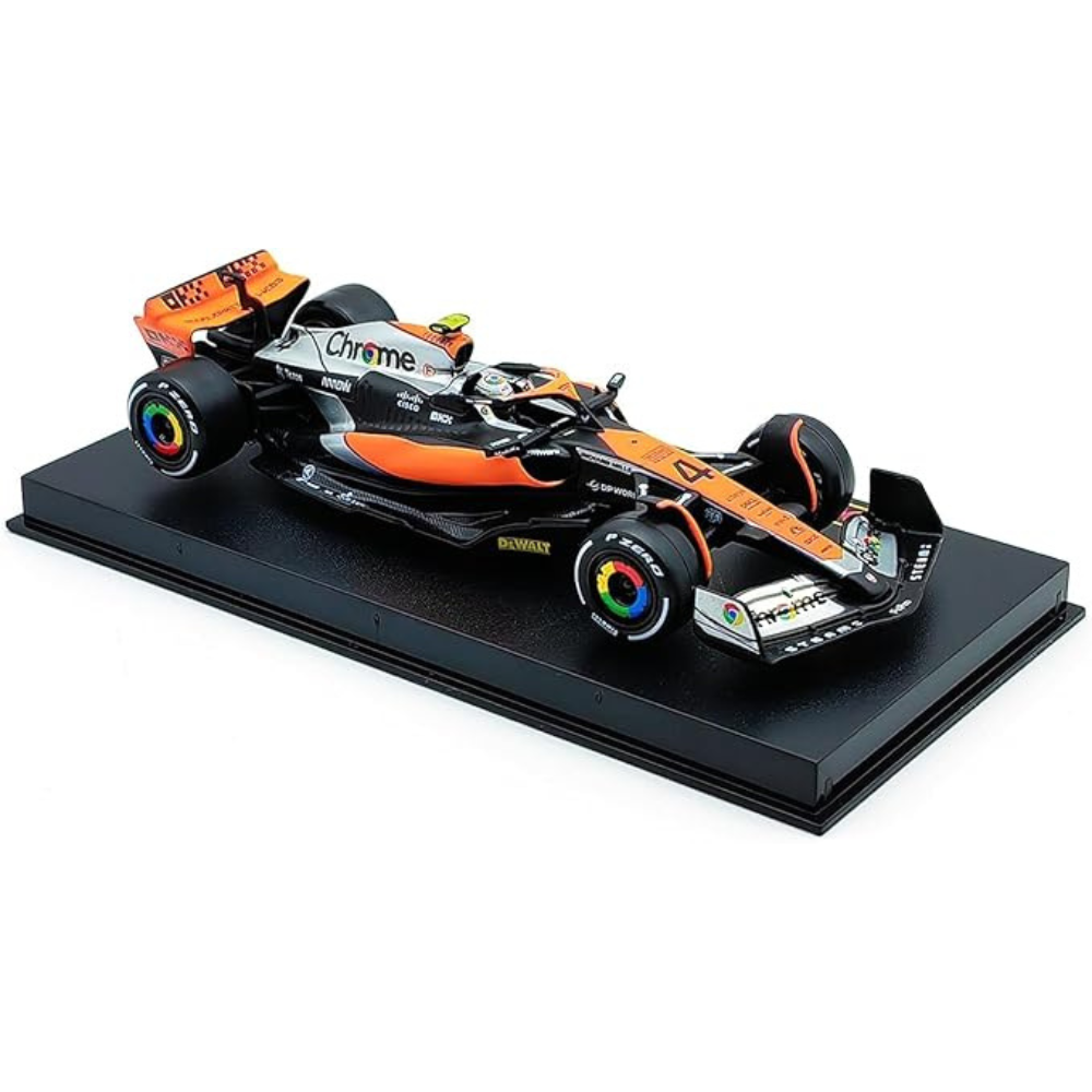 Bburago 1:43 2023 F1 MCL60 #4 British GP Lando Norris Die-Cast Alloy Formula 1 Racing Car Model