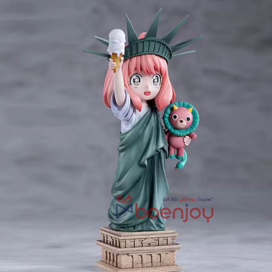 Anime Statue of Liberty Figurine | Cute Collectible Desk Decor