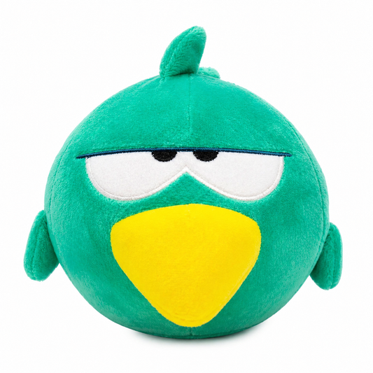 Grumpy Chirpy™ Green Bird Plush Toy – Ultra Soft Cute Stuffed Animal for Kids, Gift Toy, Home Decor (1 Pc)