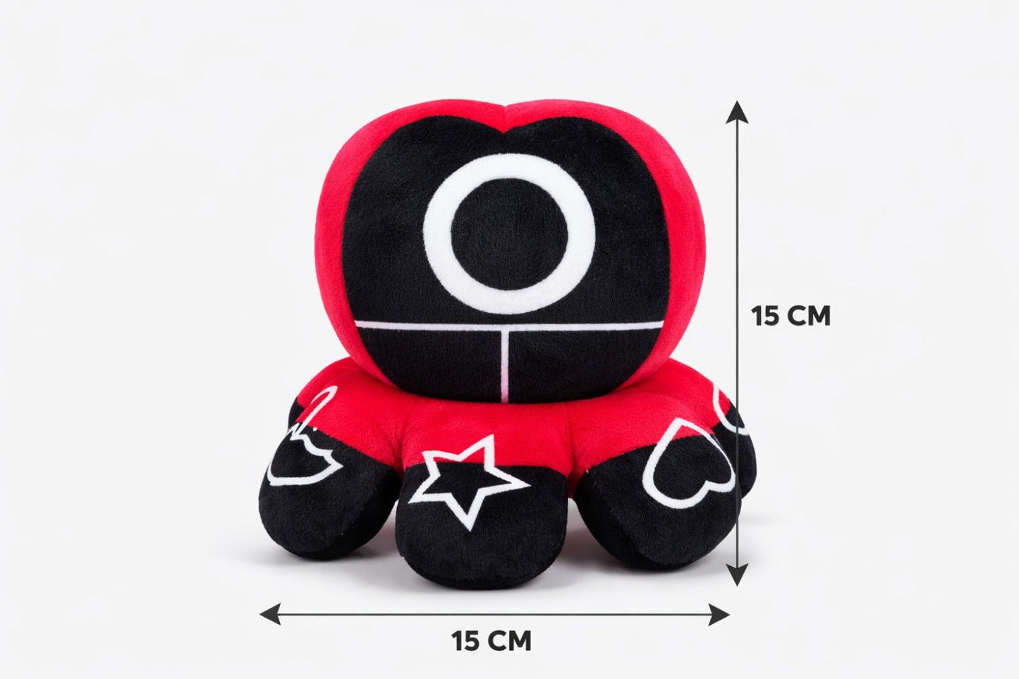 Squid Game Plush Toy 15 CM – One Side Pink & One Side Red | Soft Stuffed Octopus Doll | Premium Quality Fabric | Cute Toy for Kids, Boys, Girls & Fans