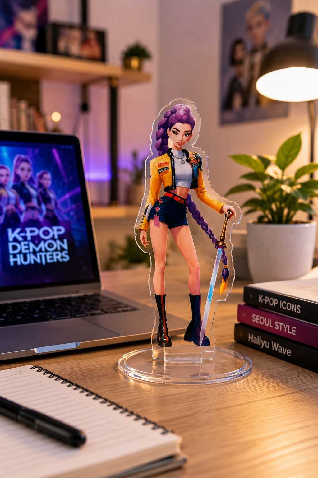K- Pop Demon Hunters Acrylic Standee Figure 15cm (Rumi)