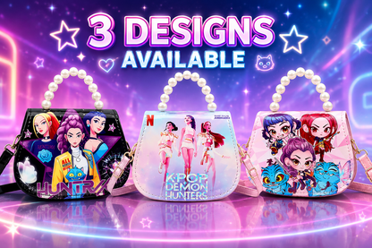 K POP Demon Hunter Mini Purse for Girls Lightweight Adjustable Strap Waterproof Shoulder Bag (Multicolor, 7.1 inch)