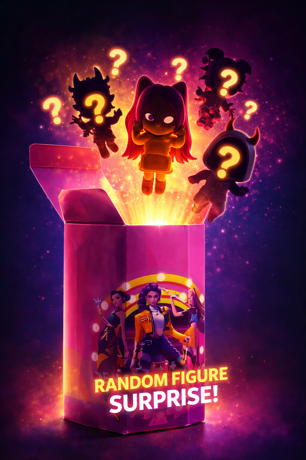 KPOP Demon Hunters Mystery Blind Box Toy | Random Surprise Anime Figure for Kids & Collectors | Cute Mini Collectible Dolls | Gift Item | 1 Pc