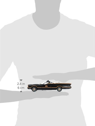 Jada Toys 98259 1966 Classic TV Series Batmobile With Batman And Robin Figures 1/24 Scale Diecast Model, Multicolor ( COD NOT AVAILABLE)