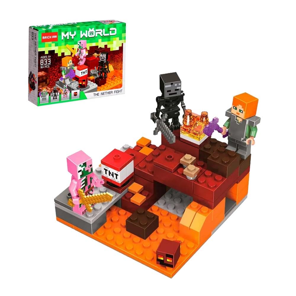 Minecraft Building Block Farm Set for Kids, 89+ Pieces Creative Construction Set, Bricks Kit with Figures & Accessories | Educational Toy for Boys & Girls Age 6+ (Style Code 833)