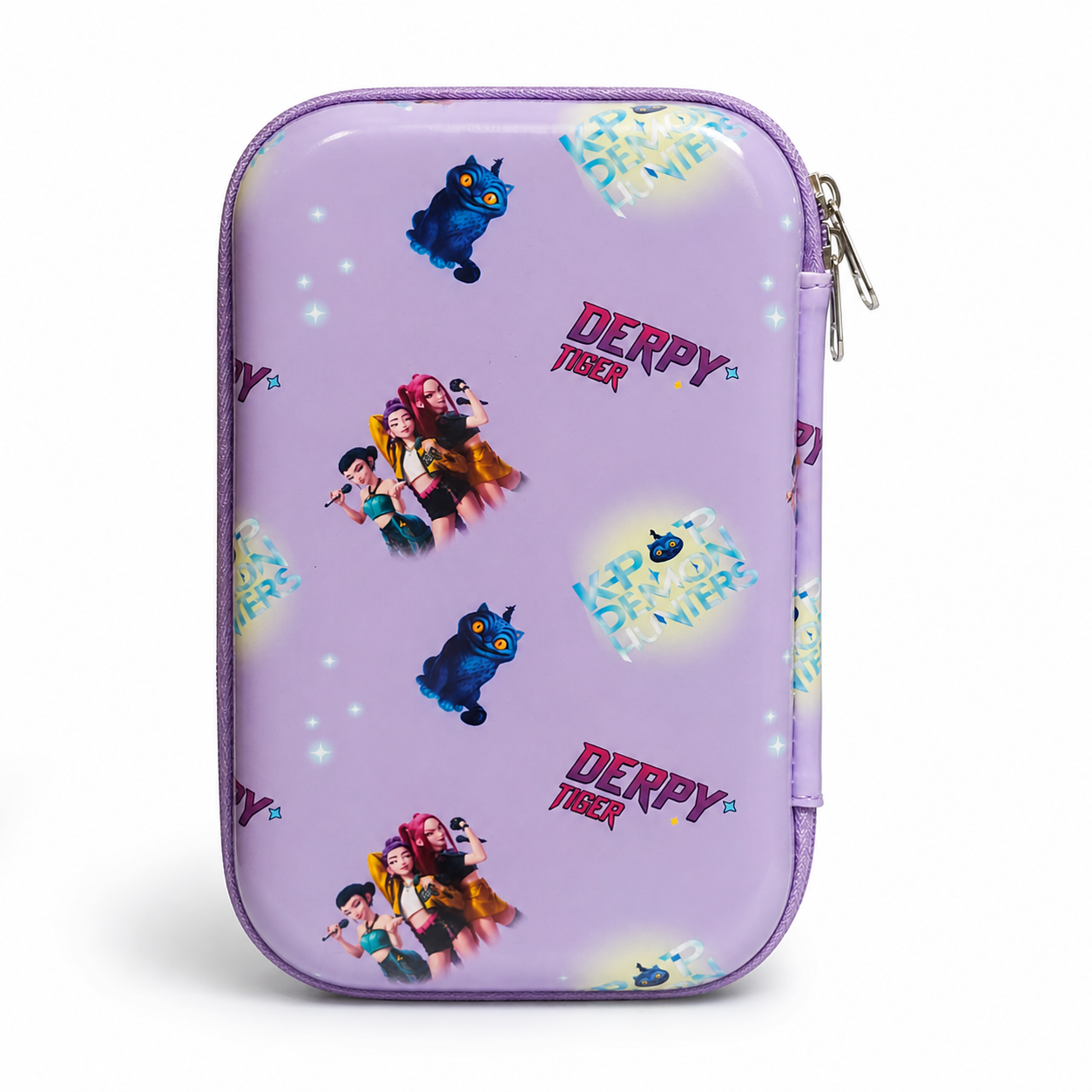 K Pop Demon Hunters Pencil Case Random 1 PCS – Cute Anime Zipper Storage Pouch for Kids Girls Boys School Stationery Organizer