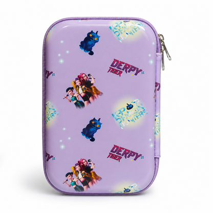 K Pop Demon Hunters Pencil Case Random 1 PCS – Cute Anime Zipper Storage Pouch for Kids Girls Boys School Stationery Organizer