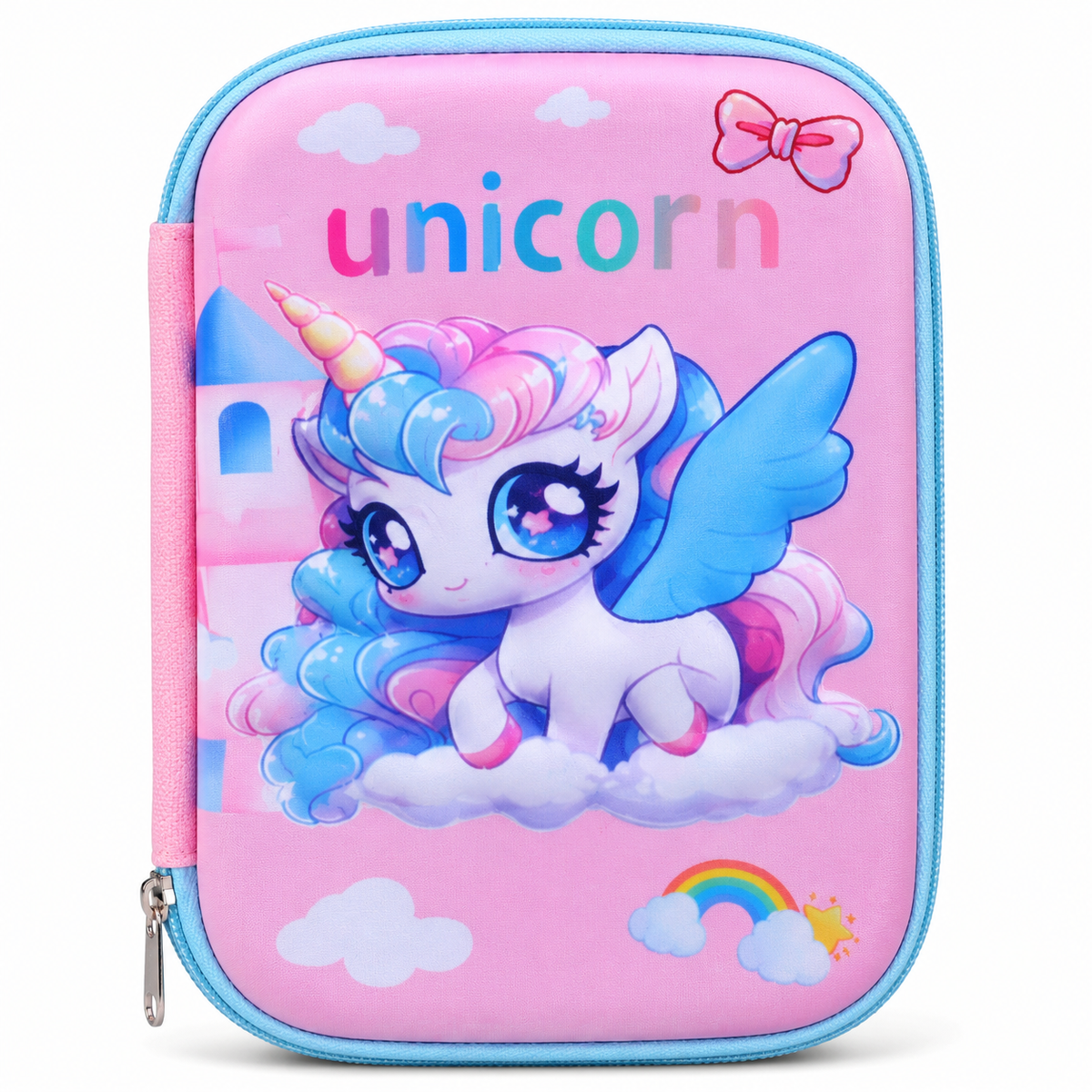 Unicorn Pencil Pouch for Girls – Pink Unicorn Pencil Case with Mesh Pocket & Pen Holders (Copy)