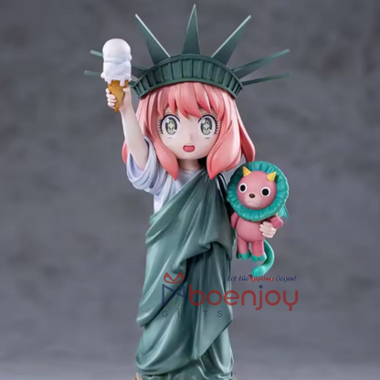 Anime Statue of Liberty Figurine | Cute Collectible Desk Decor