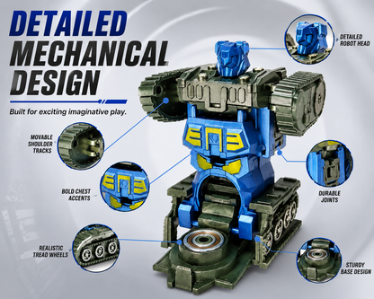 Transforming Tank Robot Toy Set of 10 for Boys & Girls | Plastic Rotating Toy | NO COD