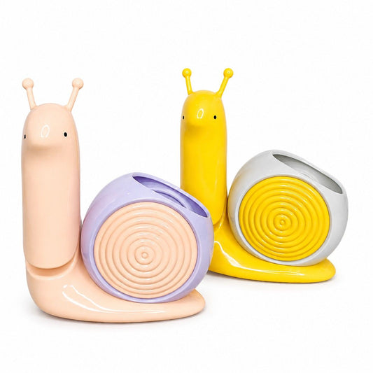Snail LED Desk Lamp with Pen Holder | USB Rechargeable Foldable Study Lamp | 2 Light Modes | Cute Table Lamp for Boys & Girls(RANDOM 1PCS)