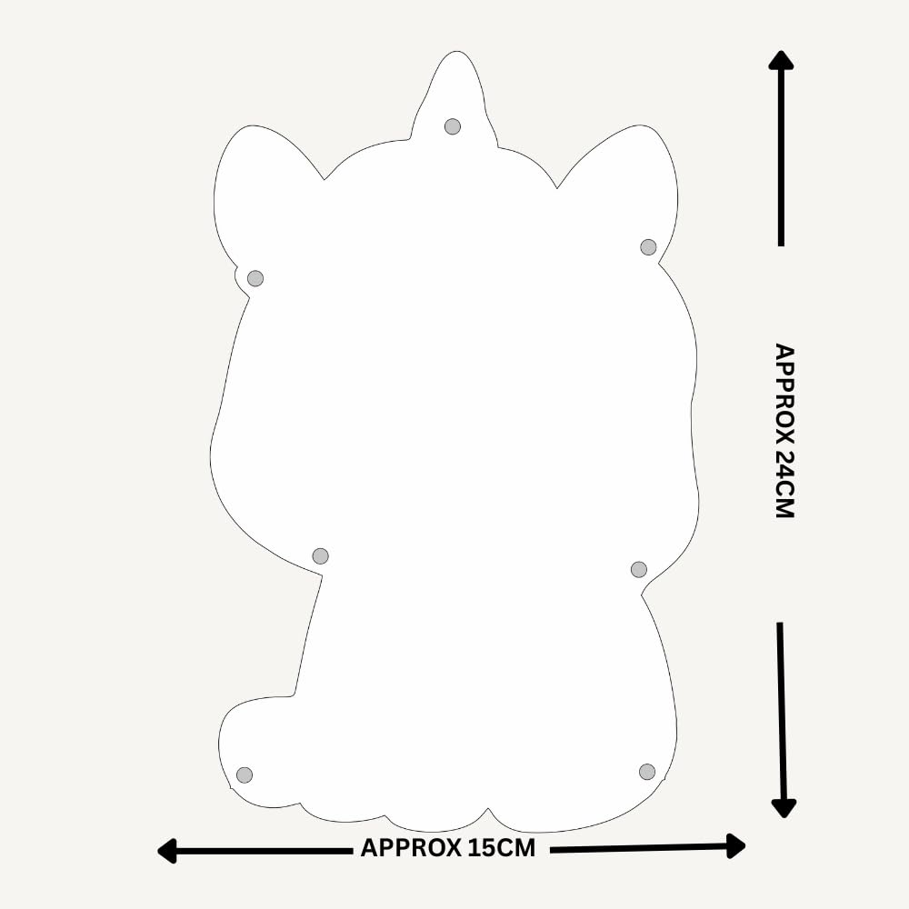 Unicorn Magnetic Whiteboard | Reusable Magnetic Board for Study, Chores & Activities |Marker Pen Included | Home & School Learning Organizer