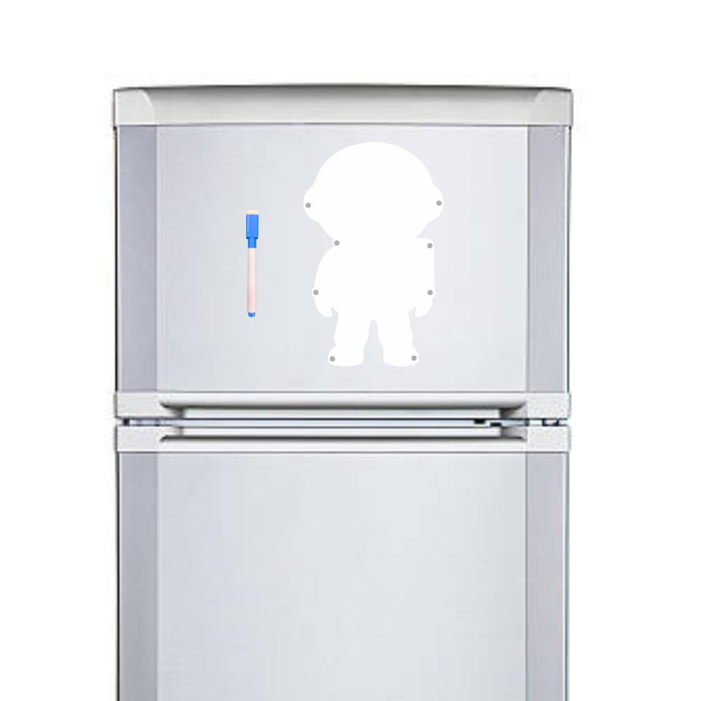 Astronaut Magnetic Whiteboard | Reusable Magnetic Board for Study, Chores & Activities |Marker Pen Included | Home & School Learning Organizer