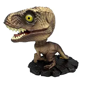 Dino (Brown) Polyresin Bobble Head | 10 Cm | Jurassic Park ; Trex |