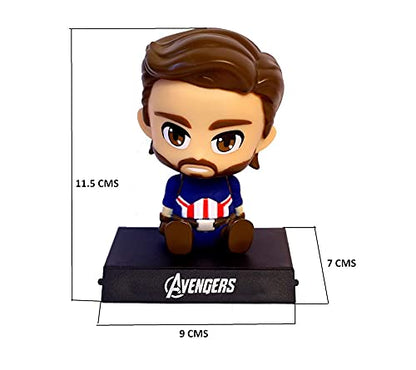 Captain America PVC Bobblehead + Phone Holder | MCU ; Avengers |