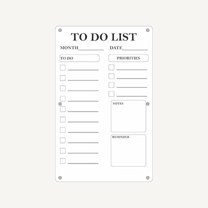 Magnetic Whiteboard Weekly Planner & to Do List | Double Sided Dry Erase Board